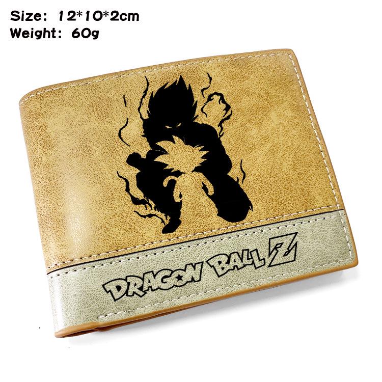 Dragon Ball Z Goku Turtle Kanji Embossed PU Leather Bifold Wallet Kai Anime Unisex Short Purse 1pcs