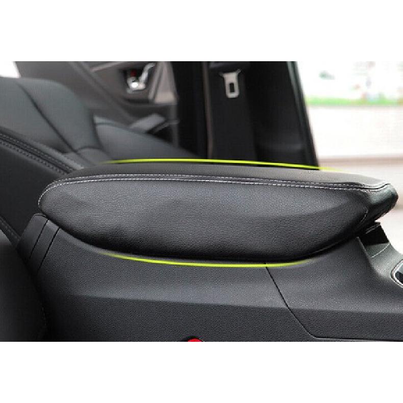 For Subaru Outback 2020-2023 Black Leather Middle Console Armrest Box Cover Trim