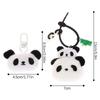 Cartoon Bamboo Tube Panda Keychain Cute Panda Keychain Kawaii Animal Pendant  Hanging Accessory