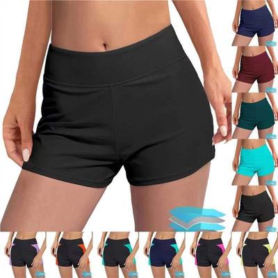 Elastische Yoga-Fitnesshose für Damen, Strand-/Schwimmhose, flacher Winkel, Menstruationsphysiologische Hose
