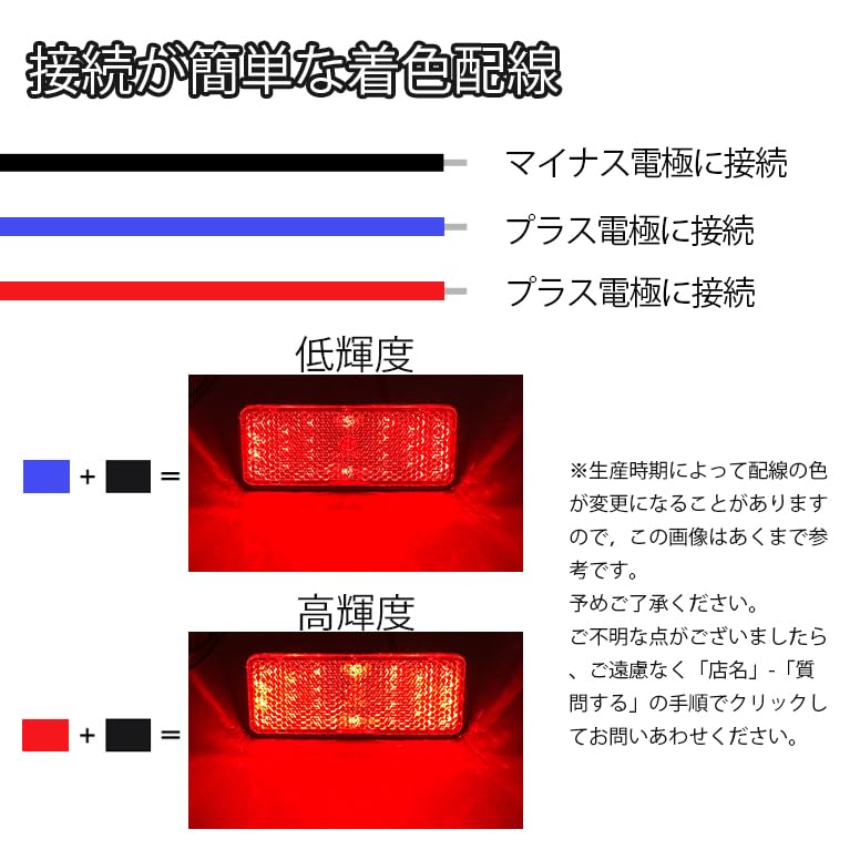 LED Reflector LED 12V Reflector Square Trailer Side Marker Rear