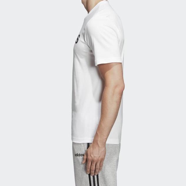 New Adidas Essentials T Shirts Men White DQ3056