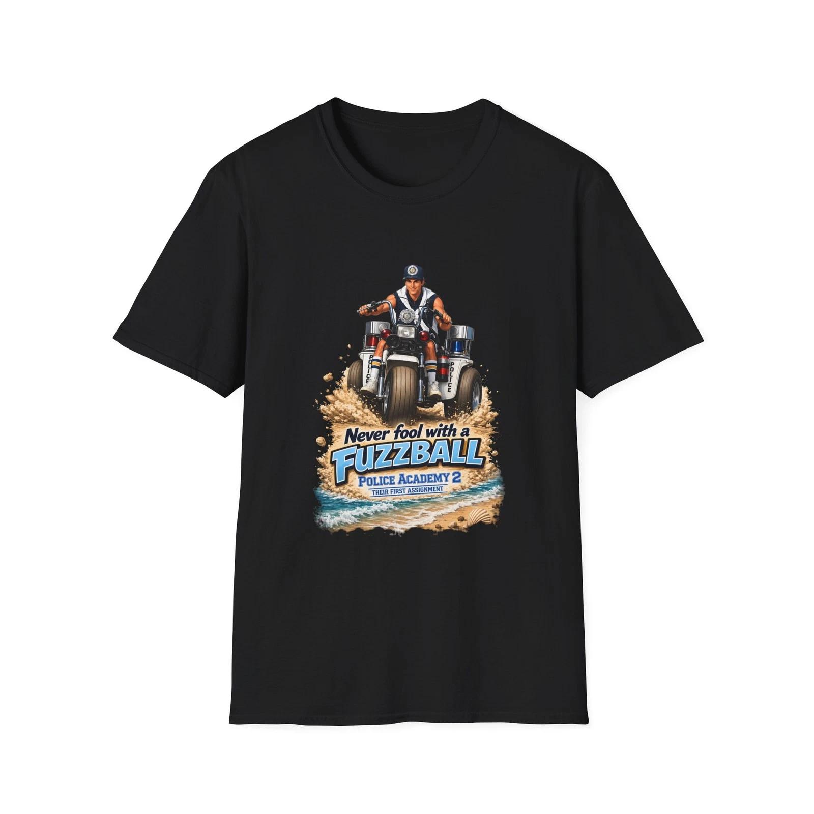 Fuzzball Police Academy 2 Mahoney T-Shirt | Novelty Movie 80s L
