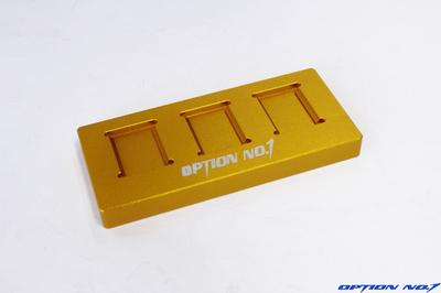 OPTION No.1 Mini 4WD Motor Pit Stand (Gold) NO-M40002GO