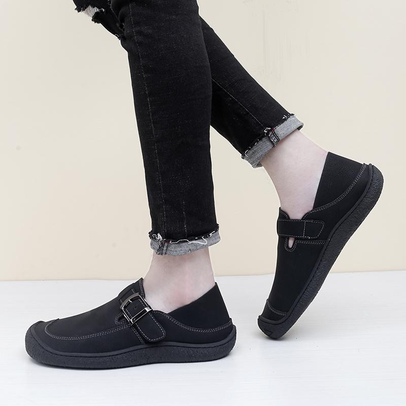 High Quality Handmade Leather Casual Men Soft Shoes Design Sneakers Man Comfortable Leather Shoes