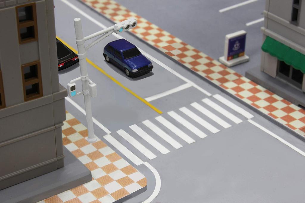 Rokuhan Z Gauge Road Signal Set Diorama Supplies S061-1