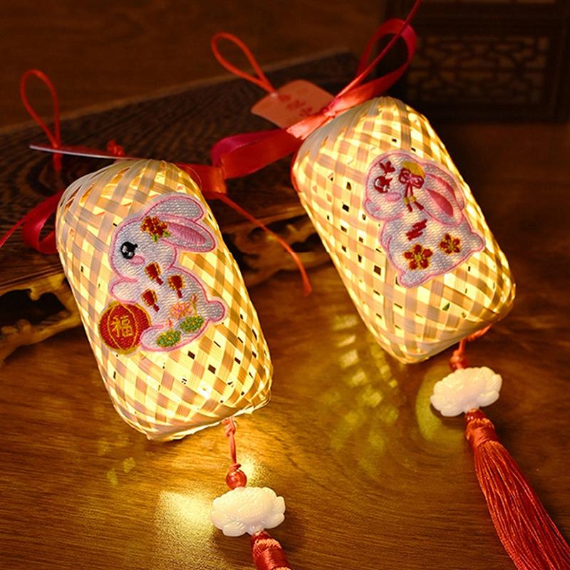 Chinese Mid-Autumn Festival Lantern DIY Material Bag Traditional Festival Lamp Japanese Lantern Wedding Room Decor Kid Toys Gift