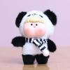 Cute Animal Vinyl Face Plush Toy Fluffy Pig Elephant Unicorn Collection Model Toy Kawaii Panda Keychain Pendant Hang Bag Plushie