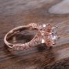 New New Engagement Ring  Flash Round Shining CZ Rings Luxury Crystal Women Jewelry