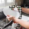 1pc/2pc/4pc/pack Christmas Scrub Sponge Creative Kitchen Dish Cloth Festive Cleaning Decor for Home & Table Kitchen Dish Towel Xmas Cleaning Supplies
