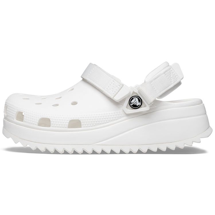 Crocs Hiker Clog Classic Cool Walk Beach Thick Sole Clogs 5cm Unisex Clogs White 206772-143