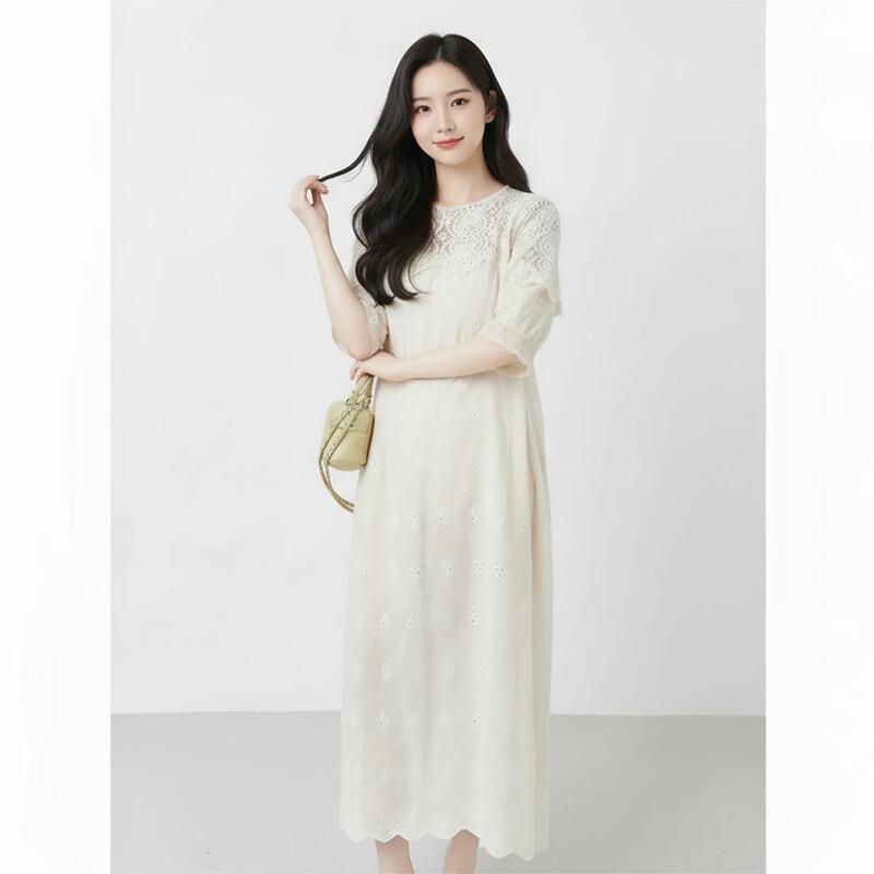 Aiyilian Women s Summer Printed Loose Dress L