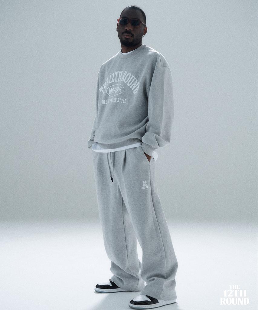 Deoteuwelbeulaundeu The 12Th Round Sweat Pants Gray