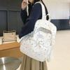Schoolbag Korean version cartoon star printing backpack female niche design college style student schoolbag large capacity casual backpack