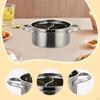 Divided Hotpot with Stainless Steel Double Compartments And Edges Handles Cookware for
