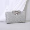 Bolsos de Noche con Pedrería para Mujer Bolso de Mano para Fiesta/banquete/noche Bolsos de Mano y Carteras Dorados Plateados Negros Bolso de Hombro de Lujo con Cadena