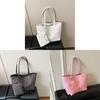 Street Style Large Capacity Pu Tote Bag For Daily Use Womens Shoulder Handbag