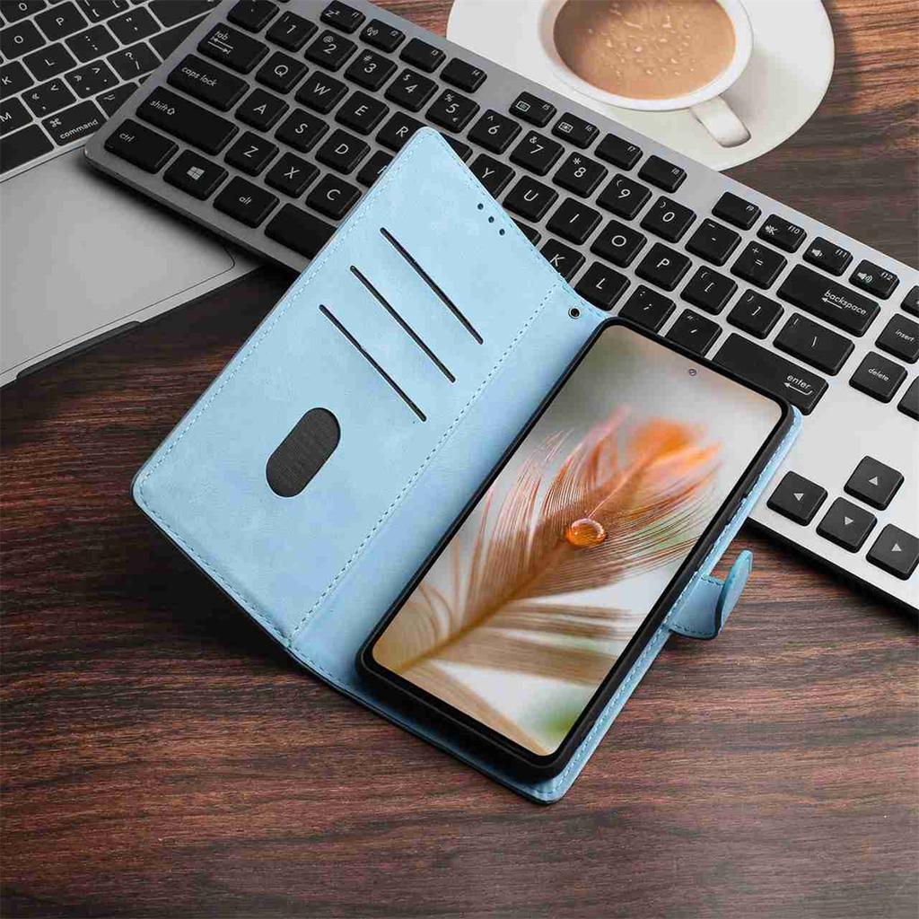 Kielkalligraphie Feder Geprägtes Muster Flip Card Design Brieftasche Hülle für Motorola Moto E13 E20 G05 G54 Edge 40...(8-Farben)