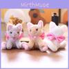 Cute Cat Plush Toy With Short Pile Fabric For Bag Charm And Collectors