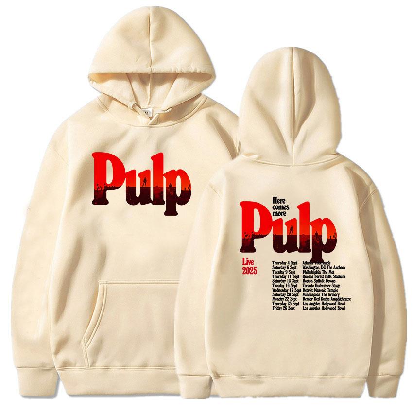 You Deserve More Tour 2025 Hoodies Pulp Band Graphic Printing Sweatshirts Long Sleeve Men Women Pullovers Grunge Fashion Hoodie