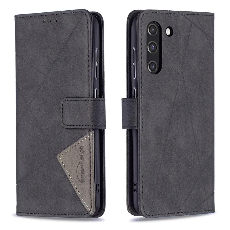 Wallet Flip Case On For Samsung Galaxy S21 FE Classic Phone Leather Cases For S21+ Ultra Plus S21Plus 5G Card Slot Back Cover