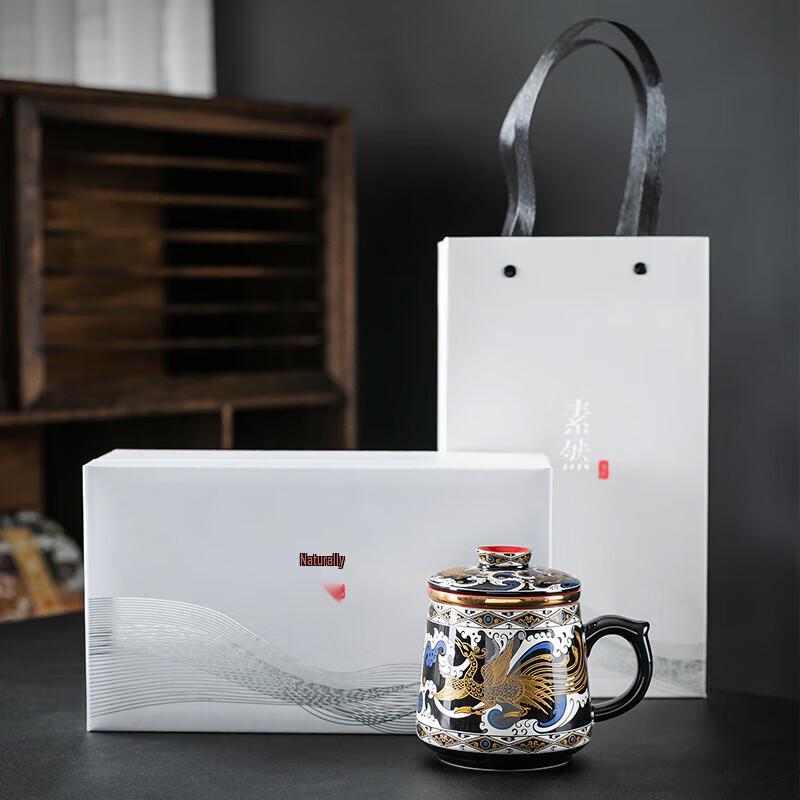 Handcrafted Gilded Silver Ceramic Master Cup