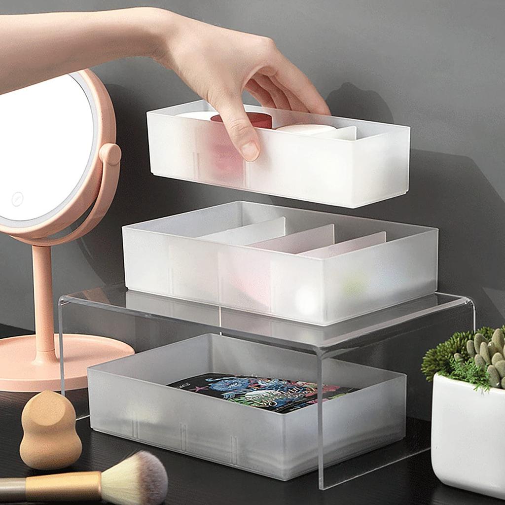 Drawer Dividers, Storage Box, Organizer, Add-on Drawer, Desktop Storage, Cosmetics, Daily Essentials, Stationery Storage, Large Capacity, Removable