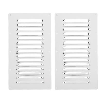 2 BUC Acoperitoare Panou Ventilație Aer Oțel Inoxidabil 316 15 Fante Grilă de Aer Rectangulară cu Jaluzele pentru Navă Iaht