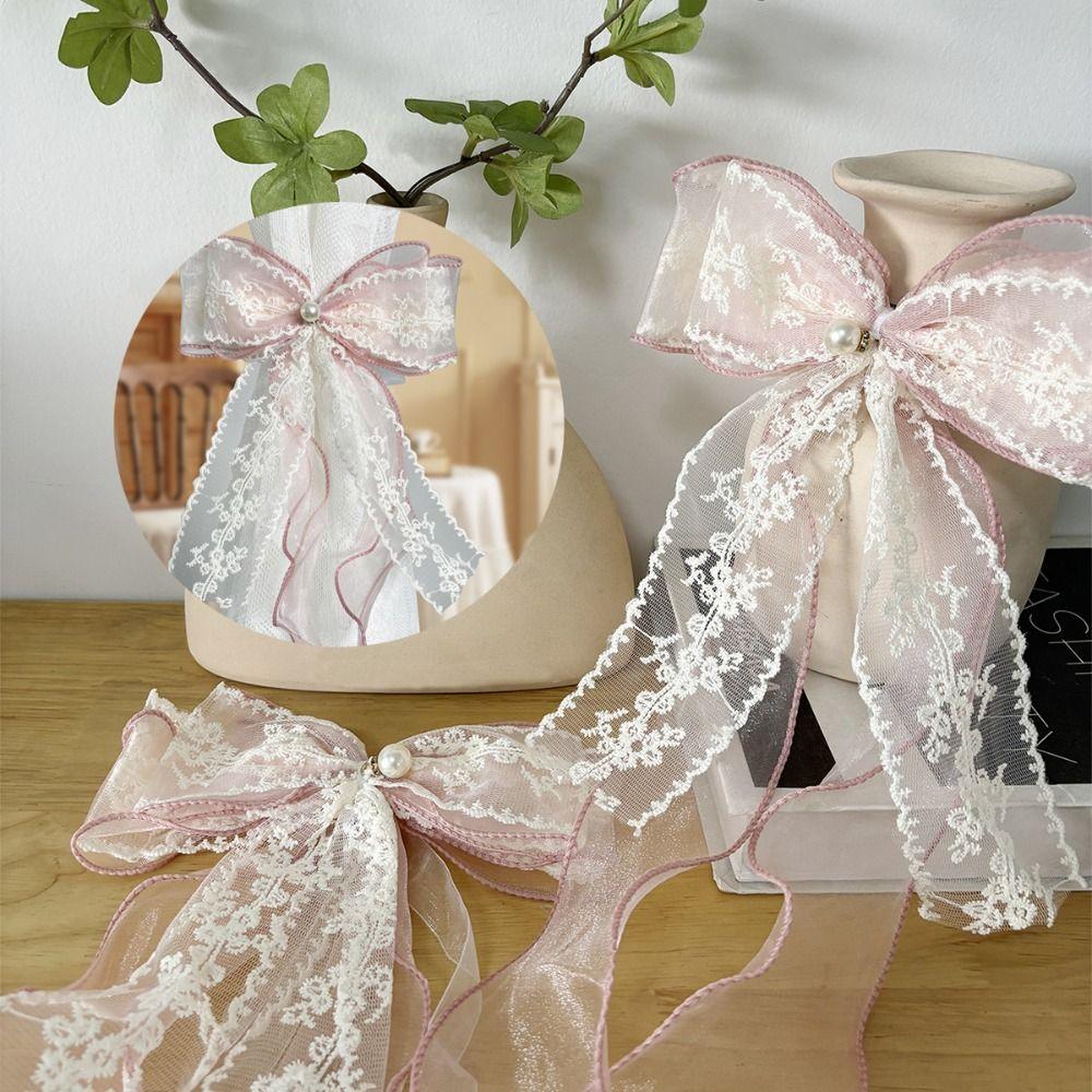 Lace Bow-knot Curtain Tieback Clip Easy Installation Decorative Curtain Holders Exquisite Design Curtain Tied Belt