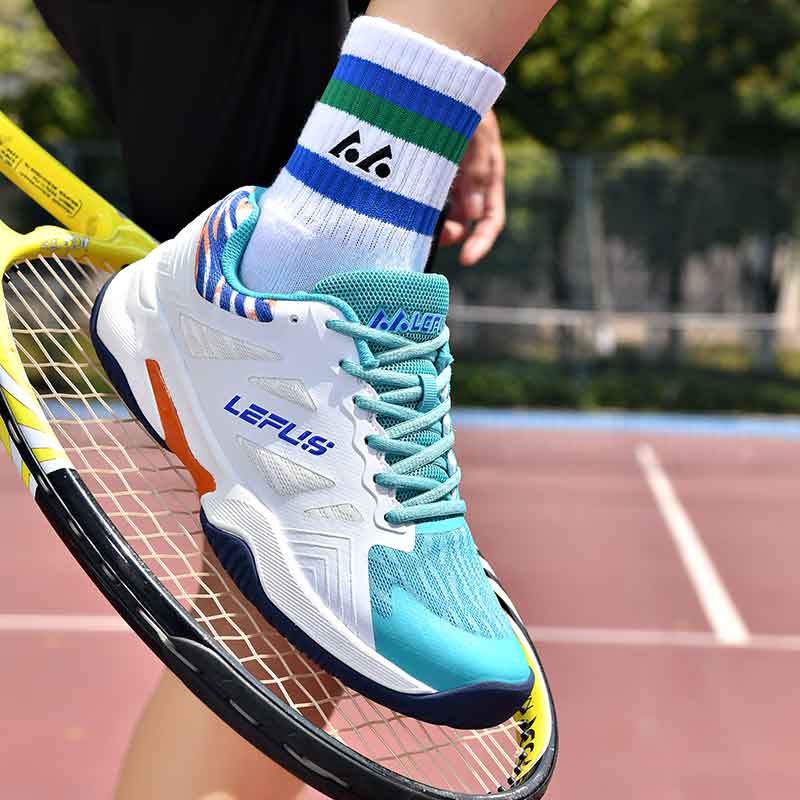 36-46 LEFUS Unisex Sneakers Shock-absorbing Anti-skid Wear-resistant and Breathable Badminton Shoes Professional Training Shoes