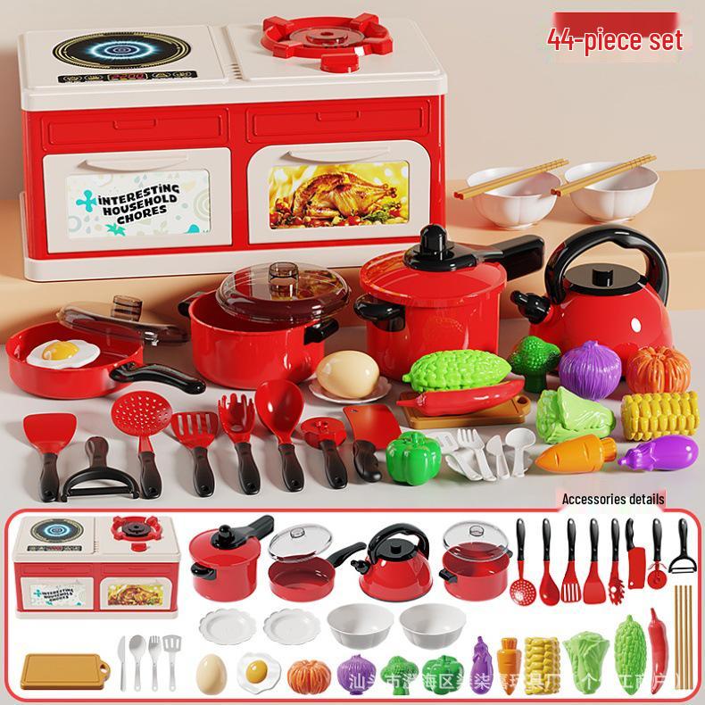 Children's Kitchen Toy Set: Role-Playing Simulation Stove for Boys and Girls