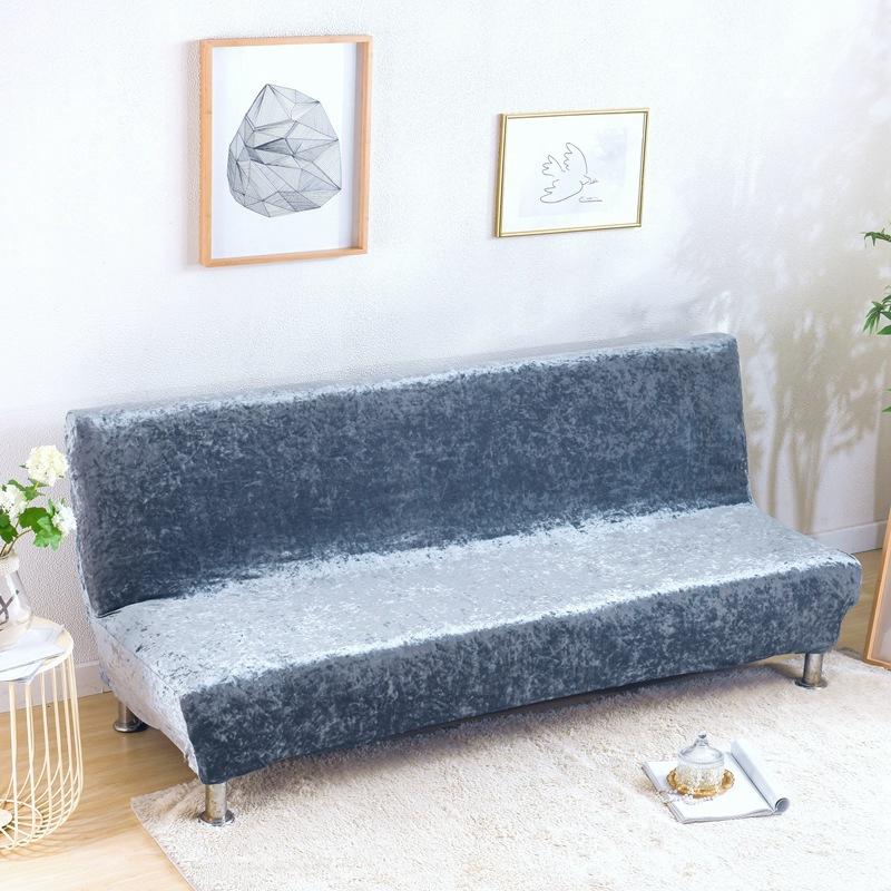 

Эластичный утолщенный чехол для дивана, наматрасник, универсальный складной чехол для дивана-кровати, наматрасник, бархатное покрывало для дивана без подлокотников 120-155cm