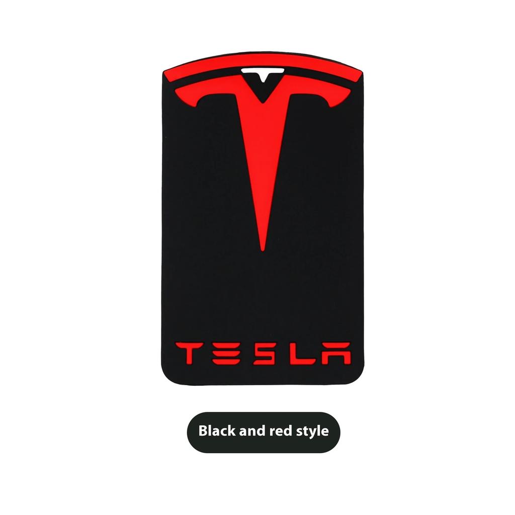Autoaufkleber Tesla Silikon-Schlüsselkartenhalterhülle kompatibel mit Tesla Model 3/Model Y Schlüsselschutzhülle Zubehör