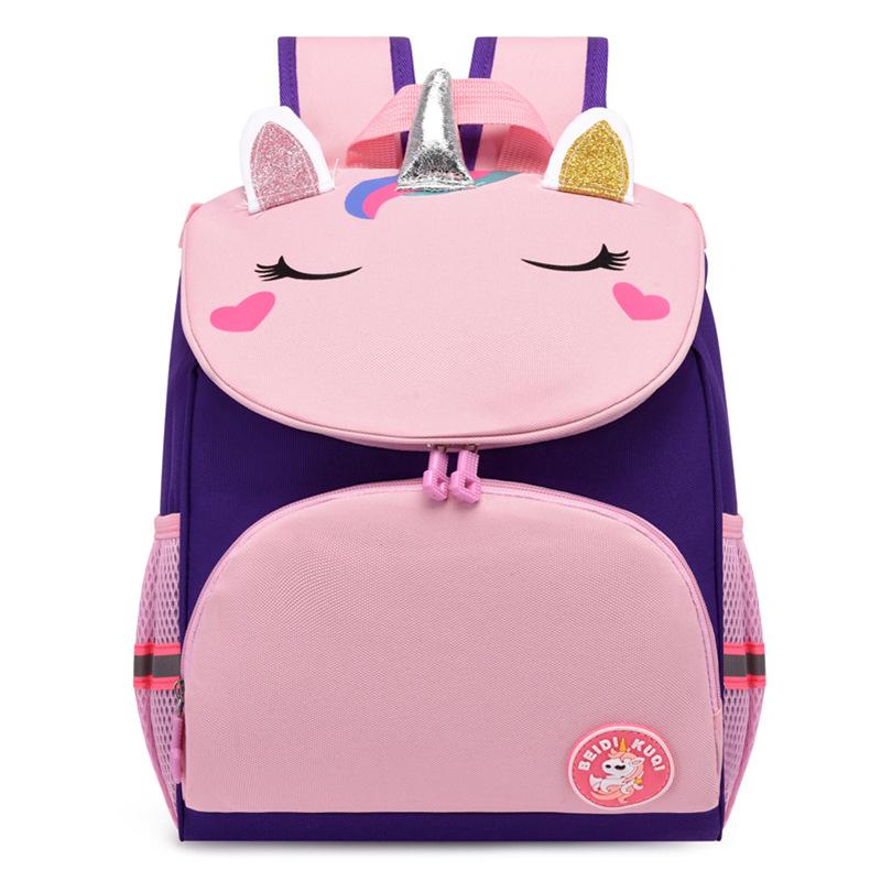 Children's schoolbag new cartoon unicorn backpack kindergarten baby cute little backpack