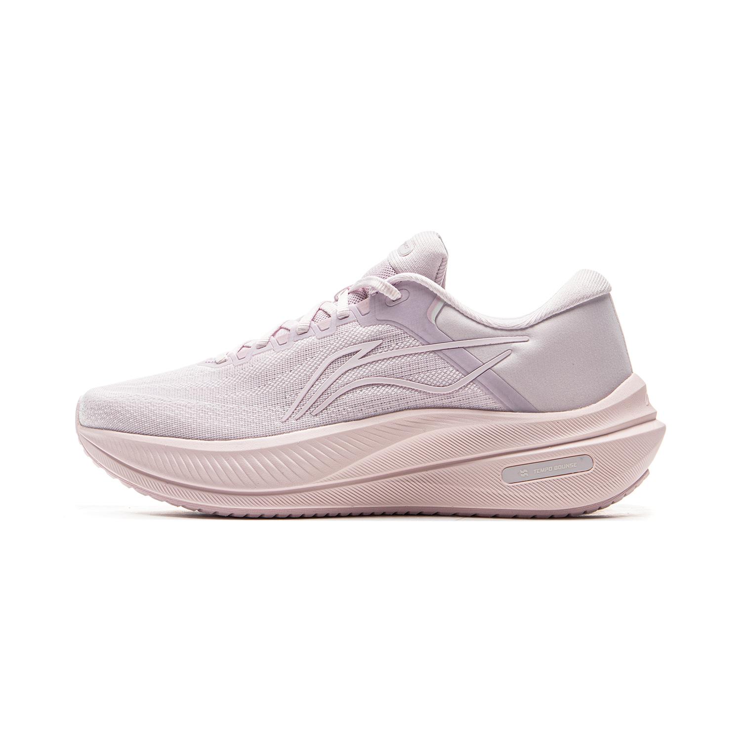 

new LiNing Yueying 5 Cushioning And Breathable Low Top Sprint Running Shoes Women s Plain Purple Pink 36