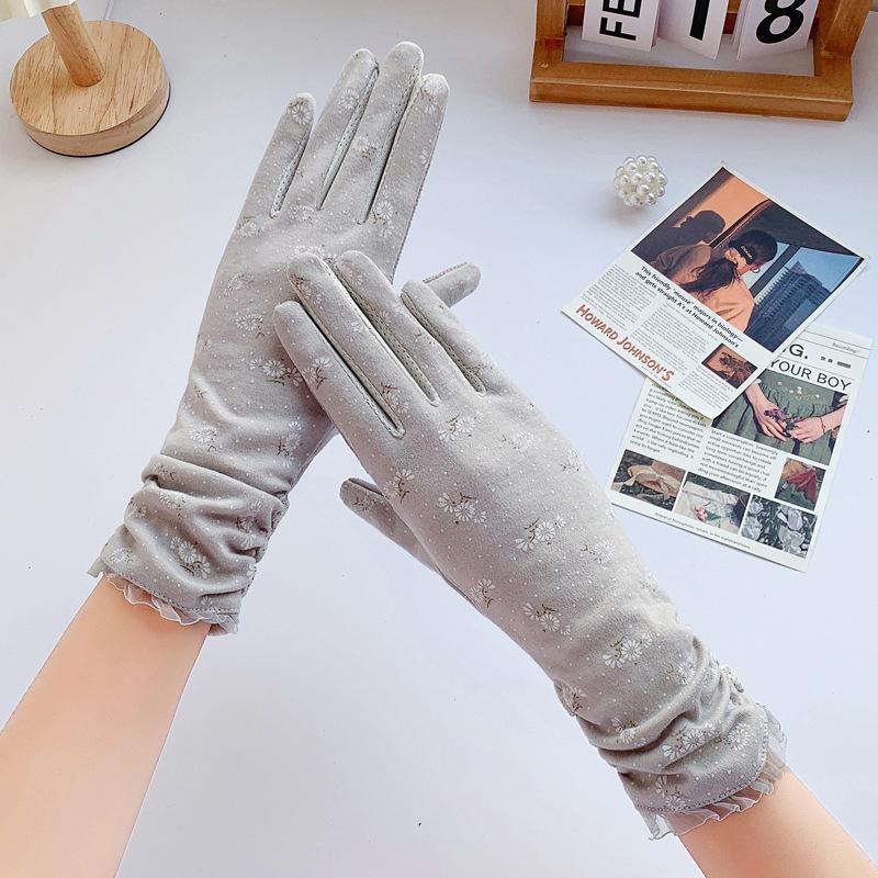 Sunscreen Gloves Women's Summer Thin Medium and Long UV Protection