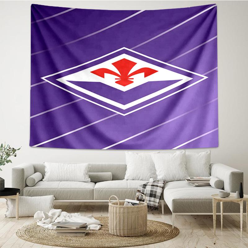 Fiorentina Football Club  Printed Tapestry, for Bedroom,Livingroom, dormitory, Large Wall Decor, Fabric Decor Fan Birthday Gifts