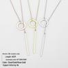 Korean Stainless Steel Geometric Round Clavicle Necklace - Fashionable Women's Accessory