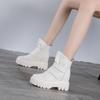 Martin Stiefel Innenhöhe Erhöhung Herbst und Winter Neu Britischer Stil Lederstiefel Ins Trendige Schuhe Plateau Freizeitschuhe Kurze Stiefel