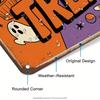 Putuo Decor 1pc Halloween Vintage Metal Tin Sign, Boo Happy Halloween Trick or Treat, Wall Art Decor for Halloween Party, Gift F
