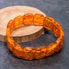 Natural Baltic Amber Gemstone Handmade Cuff Adjustable ETC-9793