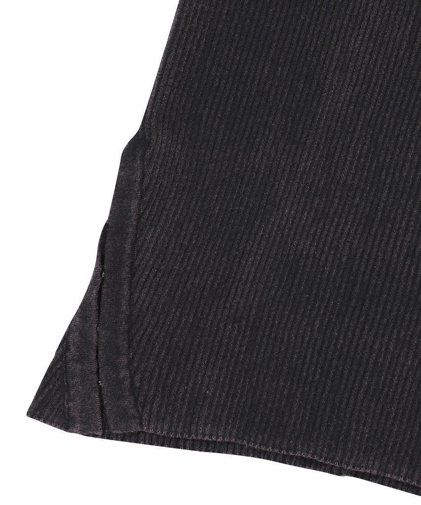 Syupeodeulai W Washed Slit Knit Long Sleeve Dark Gray