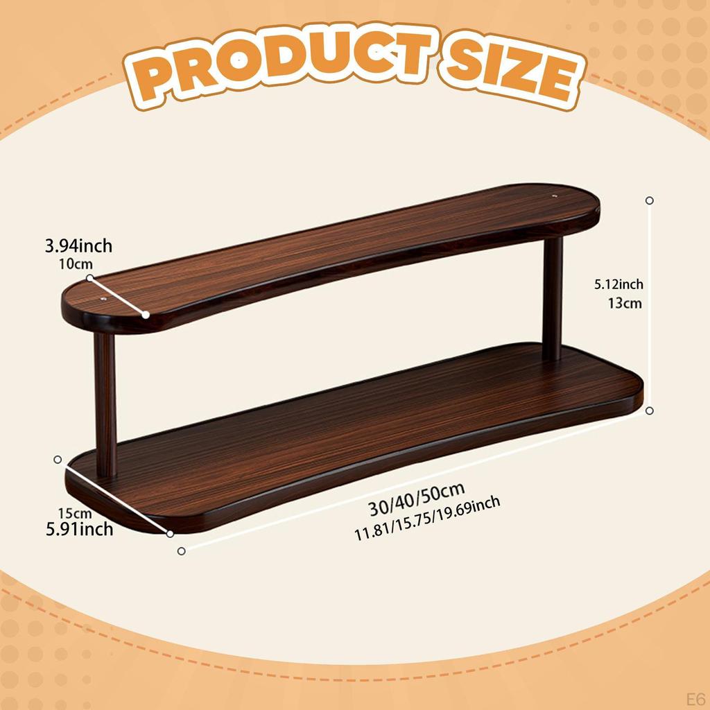 Coffee Station Organizer 2 Layer Countertop Tabletop Mug Shelf Holder Space Saving Storage