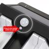 Lampe de nuit solaire en tungstène avec détecteur de mouvement intelligent, lampe murale, 3 modes d'éclairage, lanterne de décoration de jardin, de cour, étanche