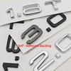 3D ABS Car Letters Logo 1.8T 2.0T 3.0T Rear Trunk Badge Emblem For Audi A3 A4 A5 A6 A7 A8 Q2 Q3 Q5 Q7 Q8 Car Sticker Accessories