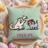 Hot-Cartoon S-Simons-Cat Pillow Case Short Plush Double-Sided Printing Home Machine Washable In Warm Winter Cushion Cover