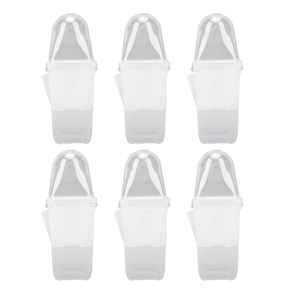 12PCS Plant Pots with Wicking System Transparent Double Layer Design Pots with Labels for Small Indoor Plants