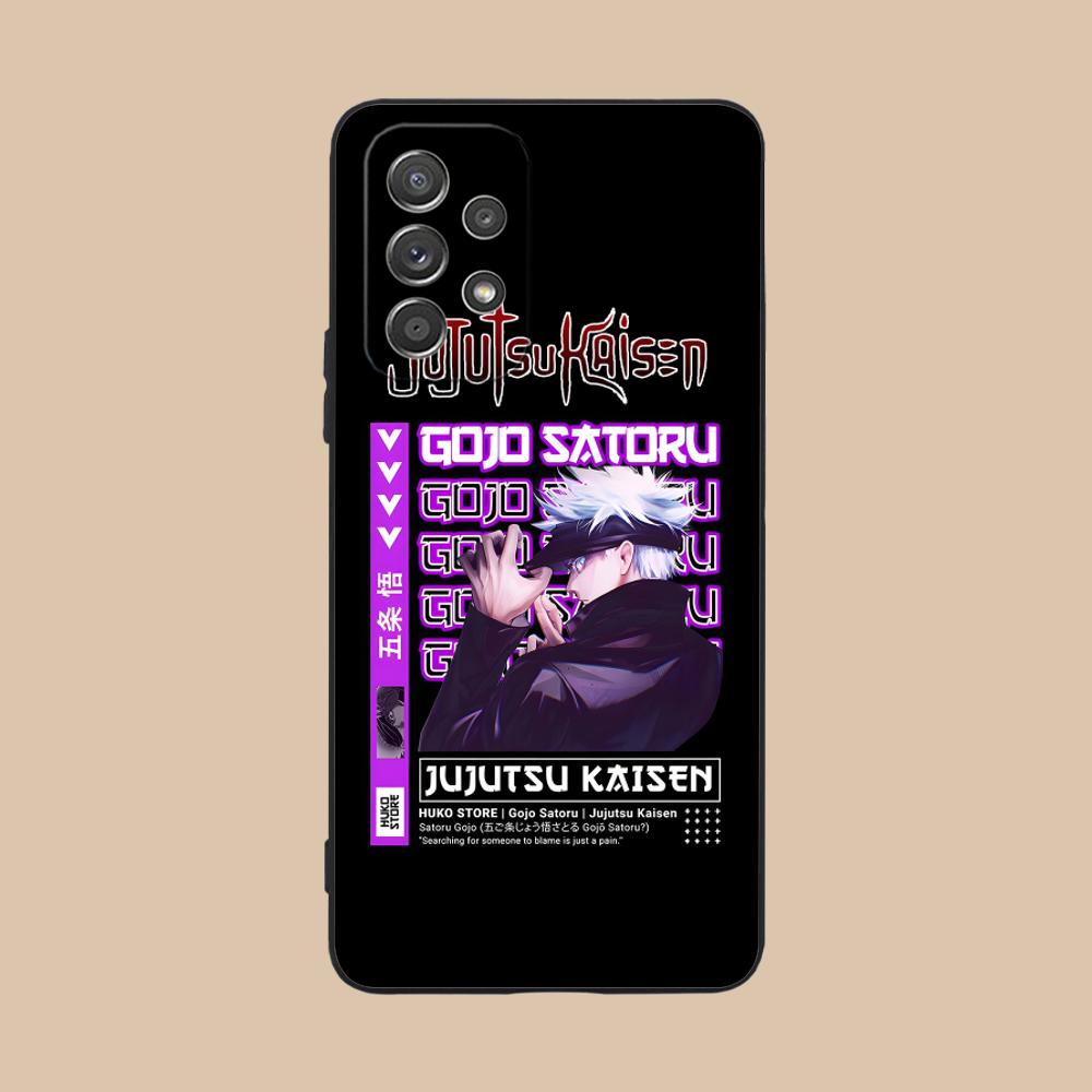 Jujutsu Kaisen Satoru Gojo Phone Case for Samsung Galaxy A56 55 54 53 52 51 36 35 34 23 16 15 5G Colorful Cover Cover Pretty
