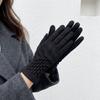 Solid Color  Gloves Thickened Winter Mittens Temperament Suede Velvet Gloves  Women