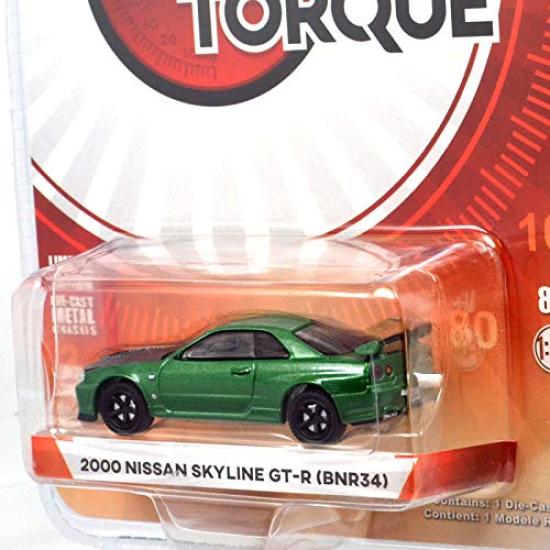 GREENLIGHT SCALE TORQUE SERIES 2000 NISSAN SLYLINE Greenlight Scale Tokyo Torque Series 3 2000 Nissan Skyline 164 "TOKYO 3" GT-R (BNR34) 164 - GT-R